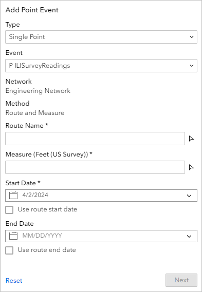 Widget "Punktobjekt hinzufügen"