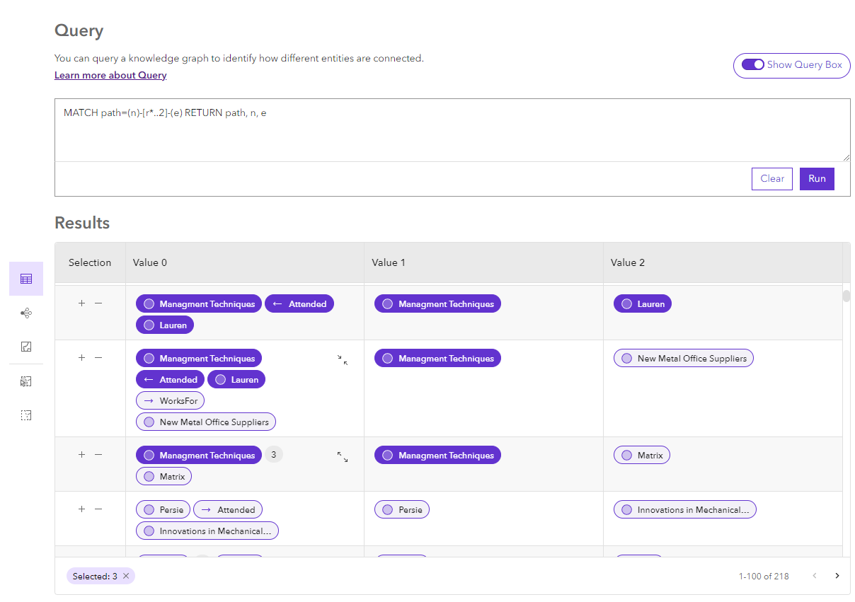 Die in der Tabelle ausgewählten Datensätze werden in jedem Ergebnis, in dem sie enthalten sind, hervorgehoben. Die in der Tabelle ausgewählten Datensätze werden in jedem Ergebnis, in dem sie enthalten sind, hervorgehoben.