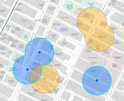 Features mit zusammengeführten ähnlichen Werten, wobei Multipart auf "wahr" gesetzt ist Features mit zusammengeführten ähnlichen Werten, wobei Multipart auf "wahr" gesetzt ist