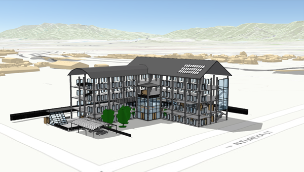 Szenen-Layer von Gebäuden Szenen-Layer von Gebäuden