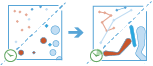 Workflow-Diagramm des Werkzeugs "Tracks rekonstruieren" Workflow-Diagramm des Werkzeugs "Tracks rekonstruieren"