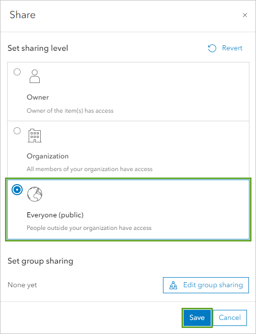 Fenster "Freigeben" Fenster "Freigeben"